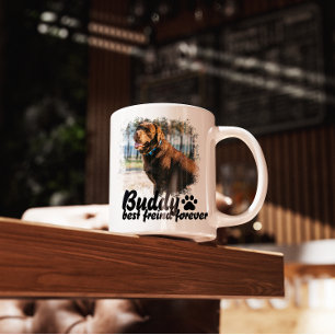 Taza Nombre y foto personalizados modernos y sencillos