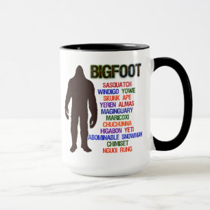Taza Nombres de Bigfoot