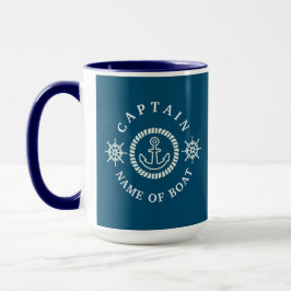 Taza Nombres de botes y capitanes de canciones náuticas