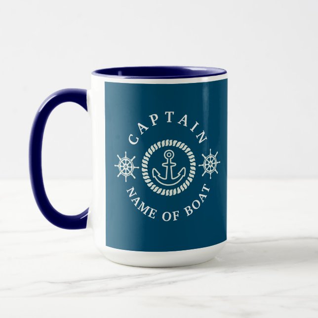 Taza Nombres de botes y capitanes de canciones náuticas (Izquierda)
