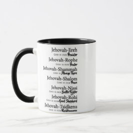 Taza nombres de Jehová