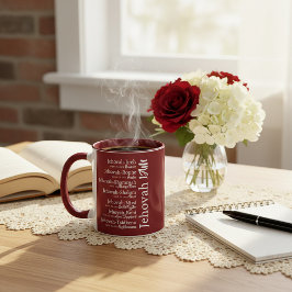 Taza nombres de Jehová