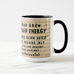 TAZA NOMBRES DEL ARGOT DEL CAFÉ PARA EL CAFÉ EN VIEJO