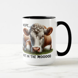 Taza "Nope..." Vaca Chiste Personalizable
