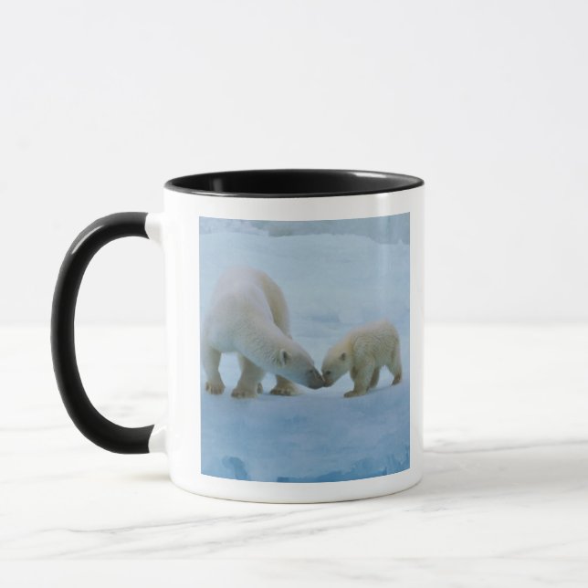 Taza Norteamérica, Ártico canadiense. Oso polar (Izquierda)