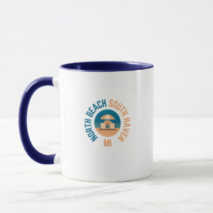 Taza North Beach South Haven Michigan Coffee Mug