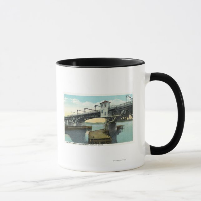 Taza North Bridge conecta Lewiston y Auburn (Derecha)