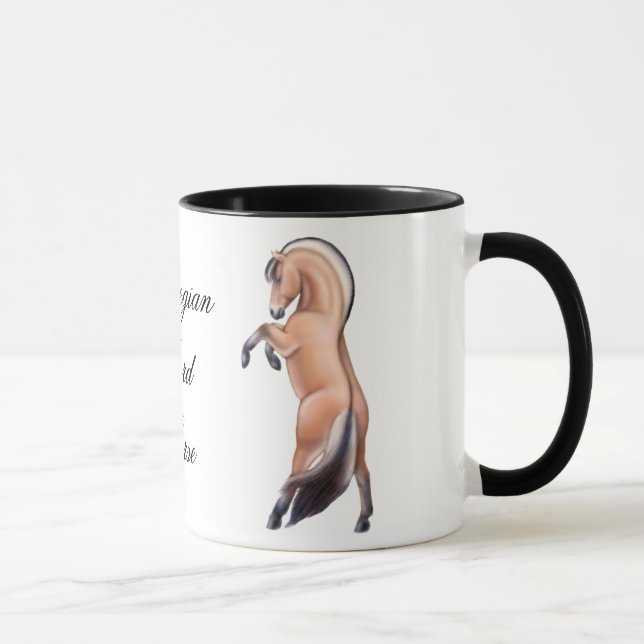 Taza noruega adaptable del caballo del fiordo (Derecha)