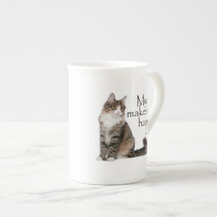 Taza noruega del gato del bosque