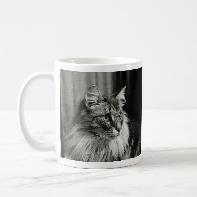 Taza noruega del gato del bosque (Izquierda)