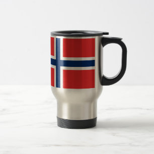 Taza noruega del viaje de la bandera