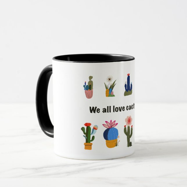 Taza Nos encanta el cactus (Anverso izquierdo)
