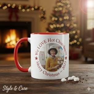 Taza Nos ENCANTAN Festivos Personalizados de Chocolate 
