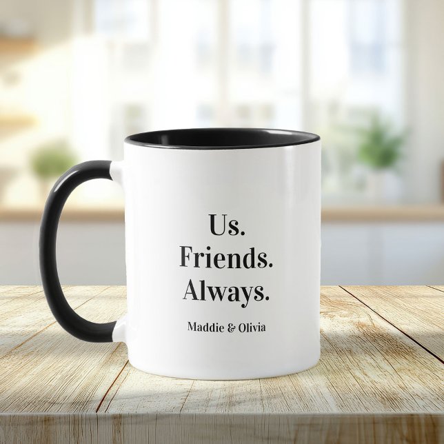Taza Nosotros. Amigos. Siempre. Mejor nombre personaliz (Subido por el creador)