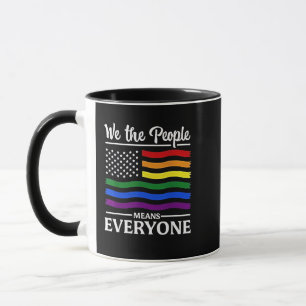 Taza Nosotros, el pueblo, queremos decir que todos esta