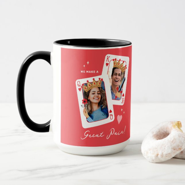 Taza Nosotros hacemos una gran pareja día de San Valent (Con donut)