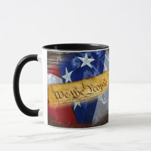 Taza Nosotros, la bandera estadounidense del pueblo