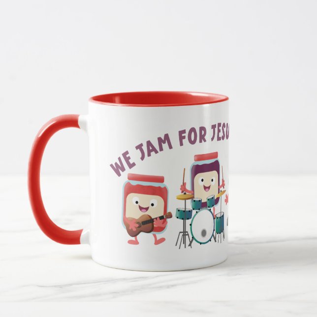 Taza Nosotros tocamos para Jesús lindo versículo de la  (Izquierda)
