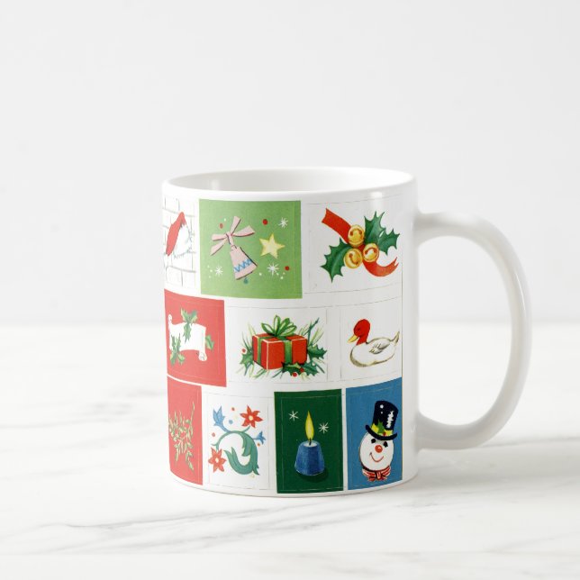 Taza nostálgica de los iconos del navidad del (Derecha)