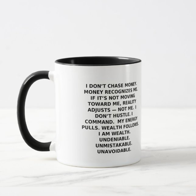 Taza NOT EVERYONE QUALIFIES | Power Identity Mug (Izquierda)