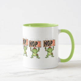 Taza Not Today! Nope Frog Sticker