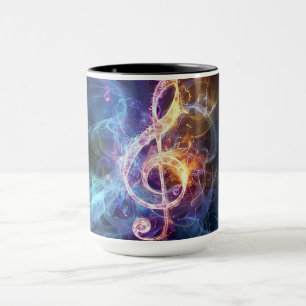 Taza Nota musical: Treble Clef