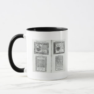 Taza Notas de la moneda continental