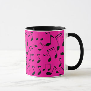 Taza Notas musicales negras