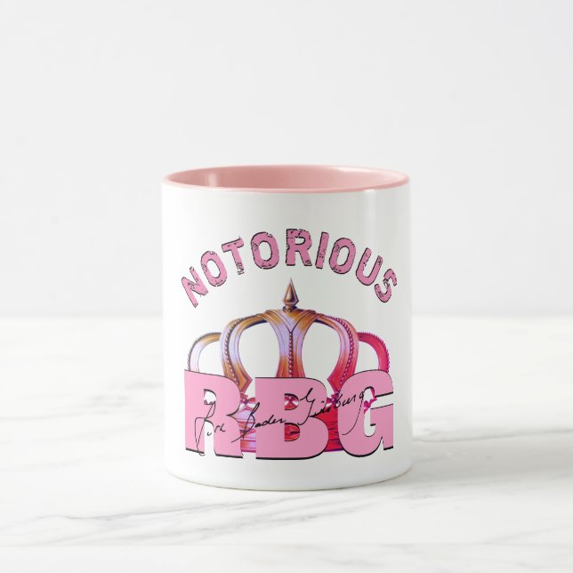 Taza Notoria firma RBG Ruth Bader Ginsburg (Centro)