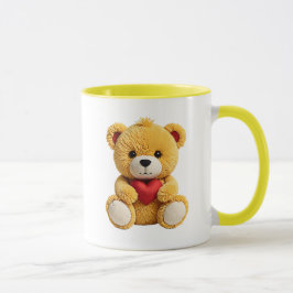 Taza Nounours en peluche, un vrai petit cœur.