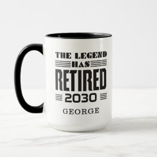 Taza Novedad de jubilación de bomberos personalizada