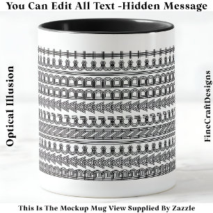 Taza Novedad divertida 111B del mensaje oculto de adict