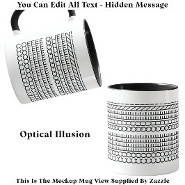 Taza Novedad divertida del café oculto Queen 115B