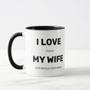 Taza Novedad divertida me encantan los videojuegos de m