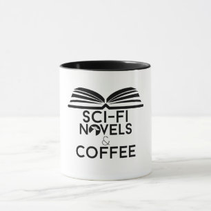 Taza Novelas de Ciencia Ficción y Café
