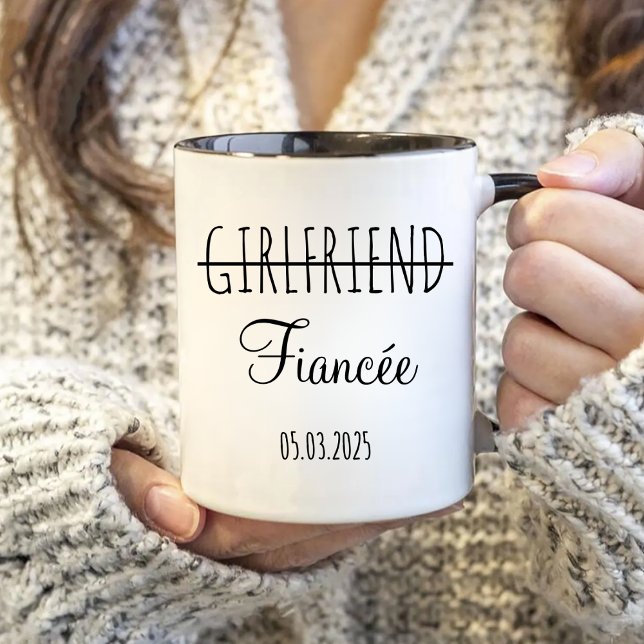 Taza Novia Fiancee, regalo de compromiso para la pareja (Subido por el creador)
