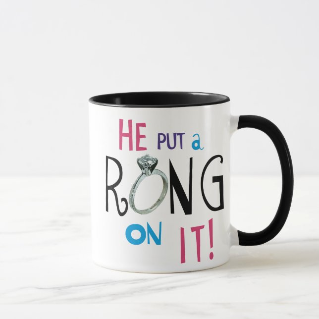 Taza Novia que le puso un anillo (Derecha)