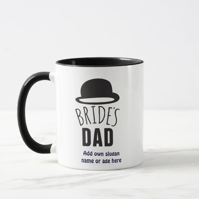 Taza Novias personalizables Papá Padre de la Novia Grac (Izquierda)