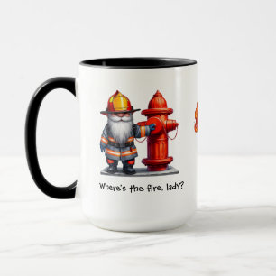 Taza Novio Bombero Libro ¿Dónde está el fuego, señora?