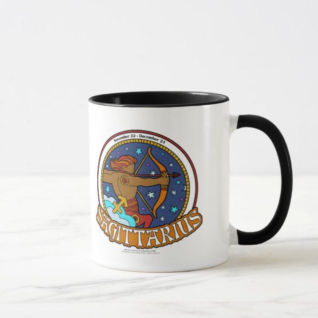 Taza NP Sagittarius Black Ringer Mug (Derecha)