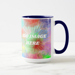 Taza Nubes acuáticas de verano coloridas personalizadas