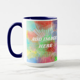Taza Nubes acuáticas de verano coloridas personalizadas