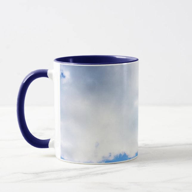Taza Nubes blancas esponjosas y cielo azul (Izquierda)