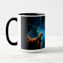 Taza Nubes de nebulosa azul Concepto de IA de Xzendor7