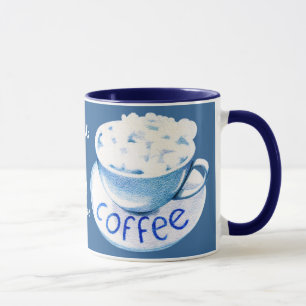 Taza Nubes en mi café Mug