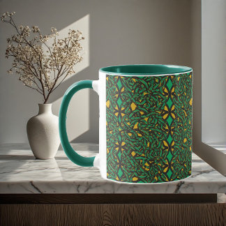 Taza Nudos Eternos Patrimonio Celta Arte Abstracto Irla