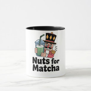 Taza Nueces Para Cascanueces De Matcha De Navidad Bebid