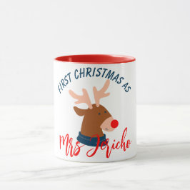 Taza Nuestra primera Navidad como Sr. y Sra. Newlyw Lat