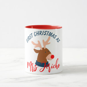 Taza Nuestra primera Navidad como Sr. y Sra. Newlyw Lat