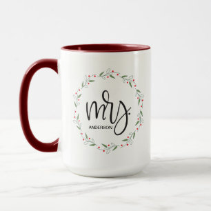 Taza Nuestra primera señora navideña, totalmente person
